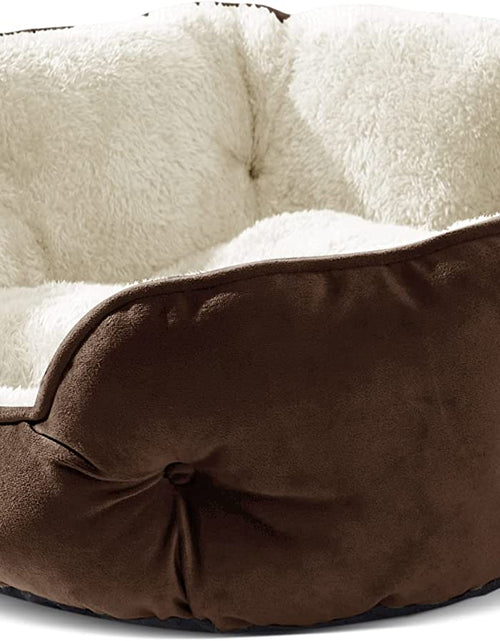 Load image into Gallery viewer, Dog Bed, Cat Beds for Indoor Cats, Pet Bed for Puppy and Kitty, Extra Soft & Machine Washable with Anti-Slip & Water-Resistant Oxford Bottom