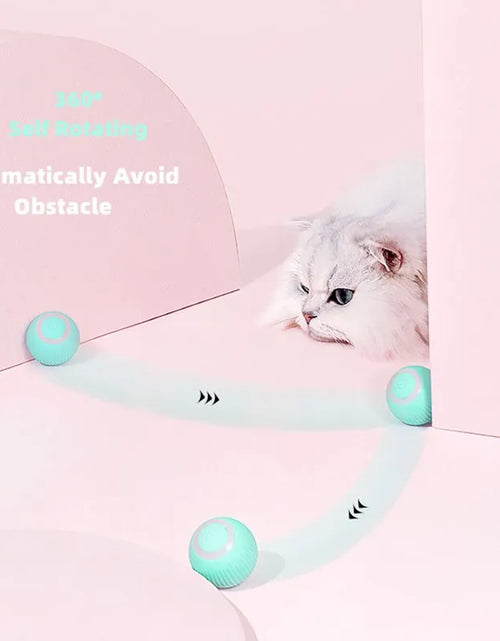 Load image into Gallery viewer, Cat Interactive Ball Smart Cat Toys Indoor Automatic Rolling Magic Ball Electronic Interactive Cat Toy Cat Game Accessories