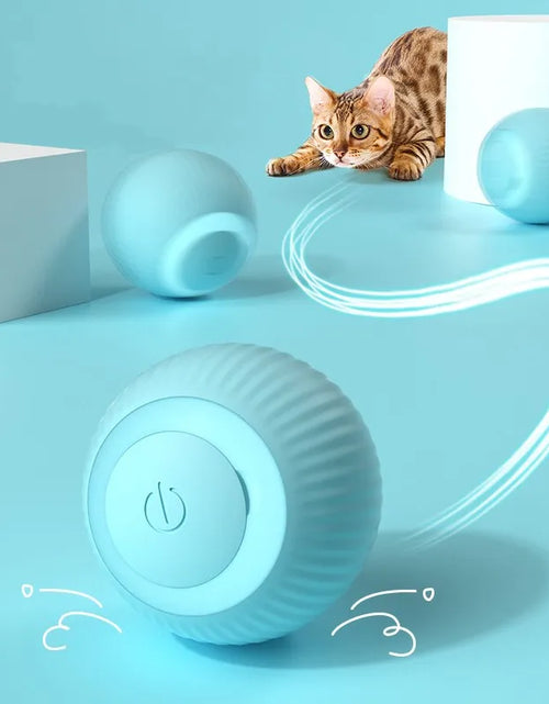 Load image into Gallery viewer, Cat Interactive Ball Smart Cat Toys Indoor Automatic Rolling Magic Ball Electronic Interactive Cat Toy Cat Game Accessories