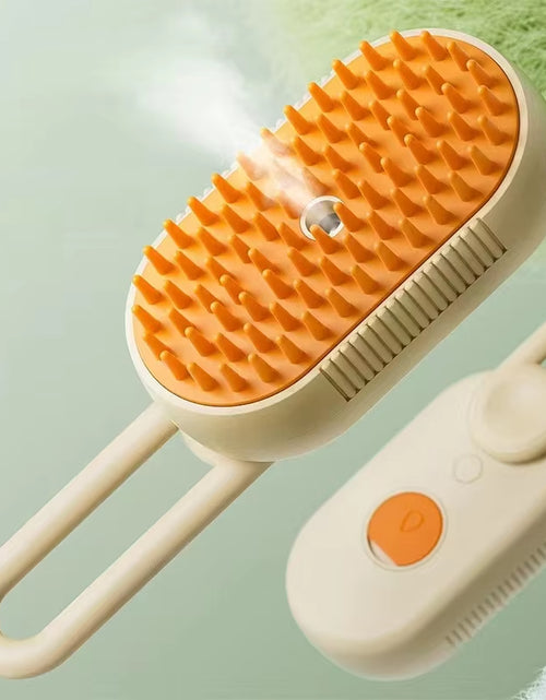 Load image into Gallery viewer, 3-In-1 Dog Hair Brush Cat Hair Brush Electric Pet Cleaning Brush Steam Spray Brush Massage Hair Removal Comb anti Flying Brush