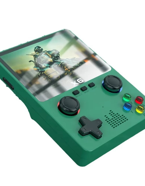 Load image into Gallery viewer, 2023 New X6 3.5Inch IPS Screen Handheld Game Player Dual Joystick 11 Simulators GBA Video Game Console for Kids Gifts