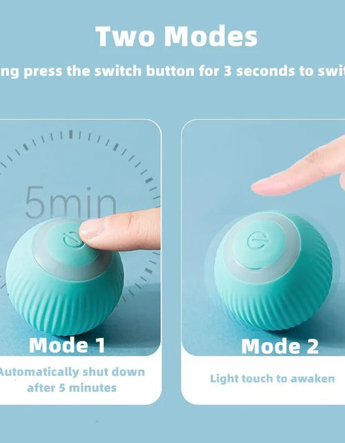 Load image into Gallery viewer, Cat Interactive Ball Smart Cat Toys Indoor Automatic Rolling Magic Ball Electronic Interactive Cat Toy Cat Game Accessories