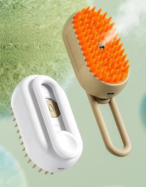Load image into Gallery viewer, 3-In-1 Dog Hair Brush Cat Hair Brush Electric Pet Cleaning Brush Steam Spray Brush Massage Hair Removal Comb anti Flying Brush