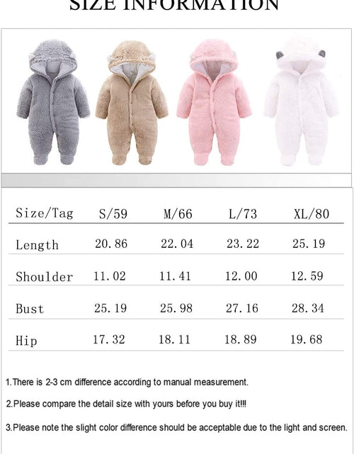 Load image into Gallery viewer, Unisex Baby Clothes Winter Coats Cute Newborn Infant Jumpsuit Snowsuit Bodysuits Registry for Baby Essentials Stuff