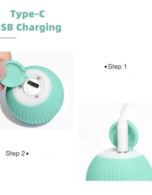 Load image into Gallery viewer, Cat Interactive Ball Smart Cat Toys Indoor Automatic Rolling Magic Ball Electronic Interactive Cat Toy Cat Game Accessories