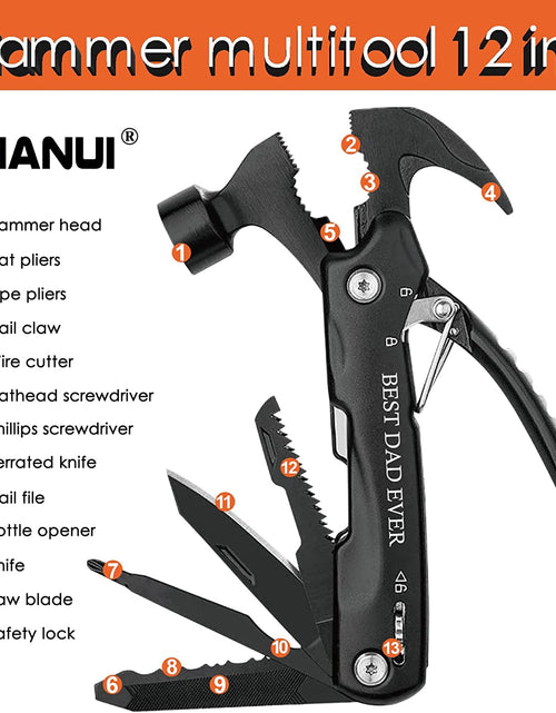 Load image into Gallery viewer, Gifts for Dad, All in One Hammer Multitool, Dad Gifts from Daughter Son, Unique Birthday Gift Idea, Gifts for Dad Who Has Everything and Wants Nothing, Christmas Stocking Stuffers for Dad