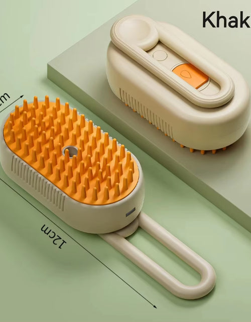 Load image into Gallery viewer, 3-In-1 Dog Hair Brush Cat Hair Brush Electric Pet Cleaning Brush Steam Spray Brush Massage Hair Removal Comb anti Flying Brush