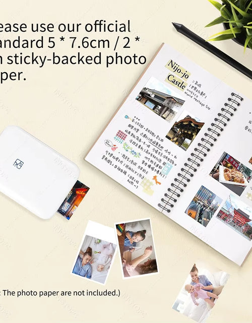 Load image into Gallery viewer, MT53 Color Photo Portable Printer Mobile Phone Mini Handheld Pocket Wifi Bluetooth Printing Machine 2X3 Inch Sticky-Backed Paper
