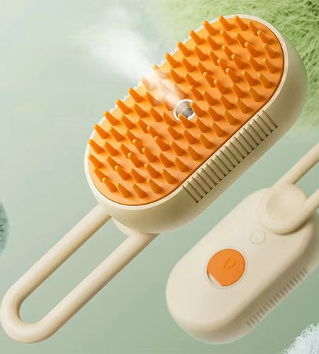 3-In-1 Dog Hair Brush Cat Hair Brush Electric Pet Cleaning Brush Steam Spray Brush Massage Hair Removal Comb anti Flying Brush