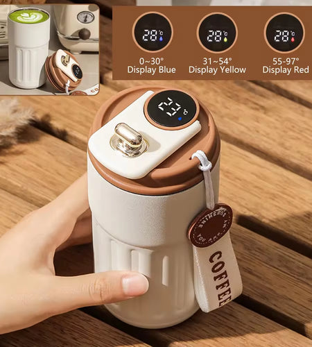 Smart Thermos Bottle LED Temperature Display Coffee Cup 316 Stainless Steel Tumbler Mug Portable Vacuum Flasks Thermoses