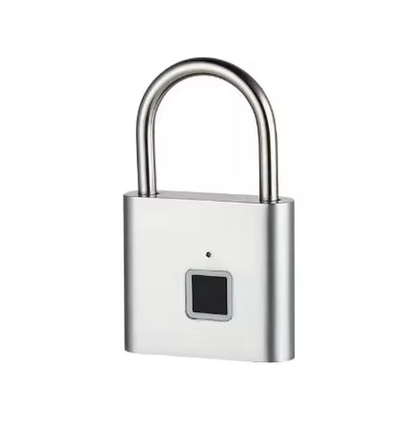 Portable Fingerprint Padlock USB Rechargeable Lithium Battery Waterproof Durable Zinc Alloy Lockbody