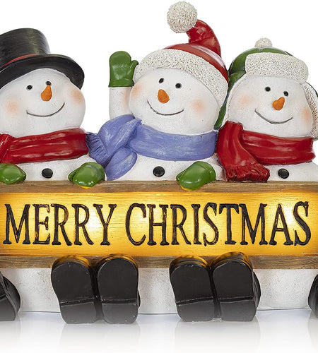 Christmas Gnome Decor Figurines Resin, Gnome Lighted Decorations Indoor Decor Christmas Gnomes LED Holiday Light up Indoor Festive Fiber Optic for Christmas Table Decorations