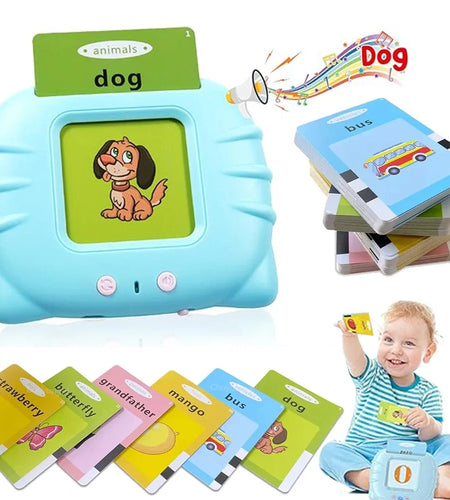 Early Education Flash Card Learning Toys Talking Flashcards for Kids Preschool English Electronic Audio Book Machine Gift